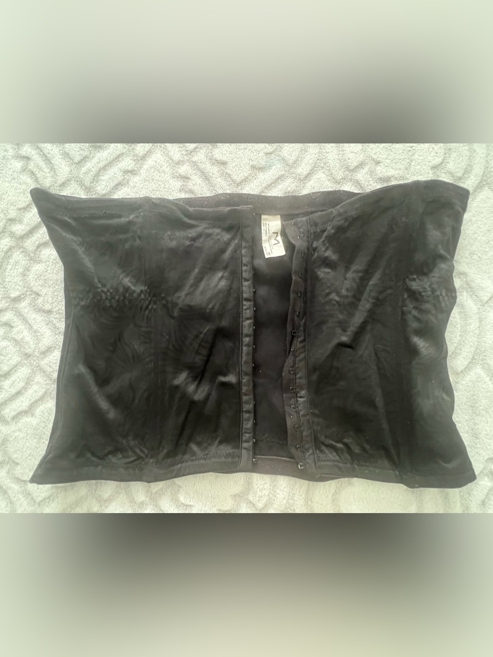 Maidenform Black Waist Cincher Shapewear Corset Size 2XL Hook & Eye
